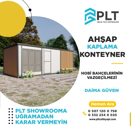 Ahşap Kaplama Konteyner