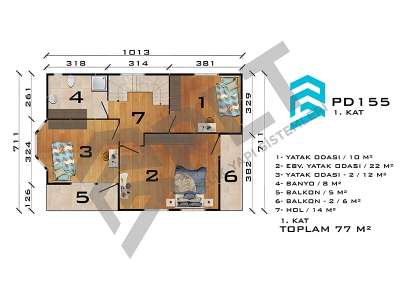 PD155 Çift Katlı Prefabrik