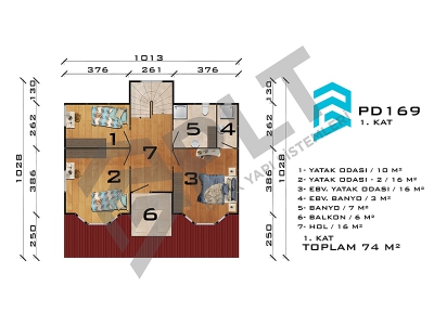 PD169 Çift Katlı Prefabrik