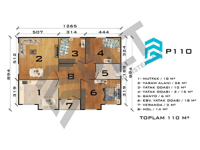 P110 Tek Katlı Prefabrik