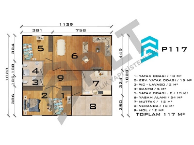 P117 Tek Katlı Prefabrik