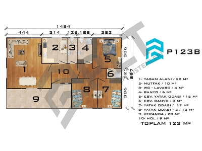 P123B Tek Katlı Prefabrik