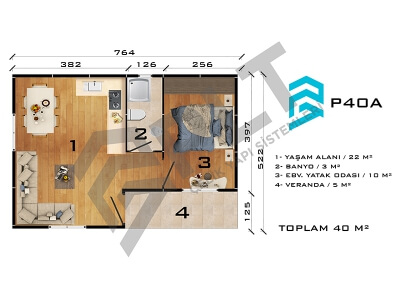 P40A Single Storey Prefabricated House