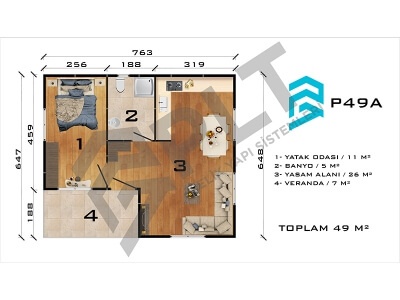 P49A Single Storey Prefabricated House