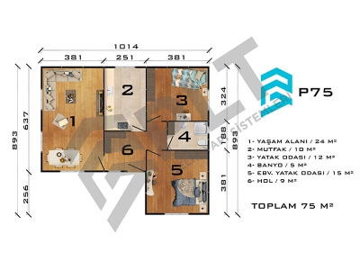 P75 Single Storey Prefabricated House