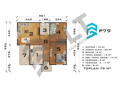 P79 Single Storey Prefabricated House