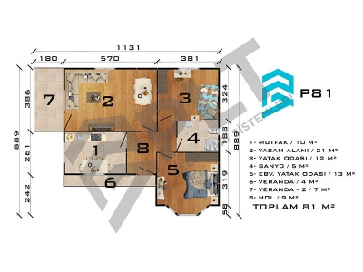 P81 Single Storey Prefabricated House