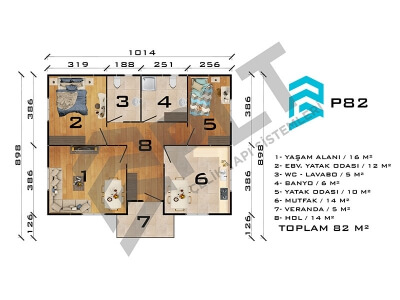 P82 Single Storey Prefabricated House