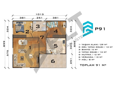 P91 Single Storey Prefabricated House