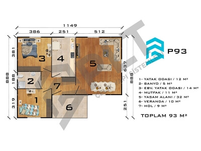 P93 Single Storey Prefabricated House