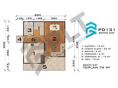 PD131 Çift Katlı Prefabrik