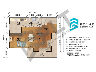 PD142 Çift Katlı Prefabrik