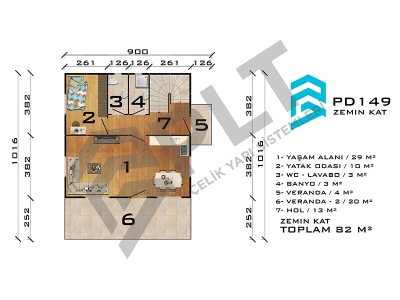 PD149 Çift Katlı Prefabrik