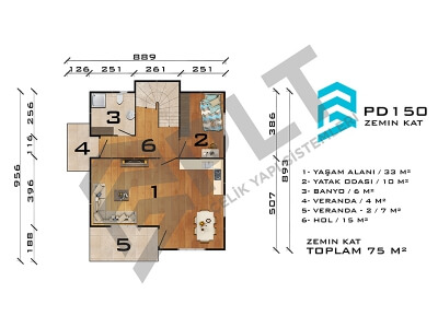 PD150 Çift Katlı Prefabrik