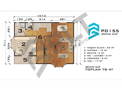 PD155 Çift Katlı Prefabrik