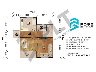 PD92 Çift Katlı Prefabrik